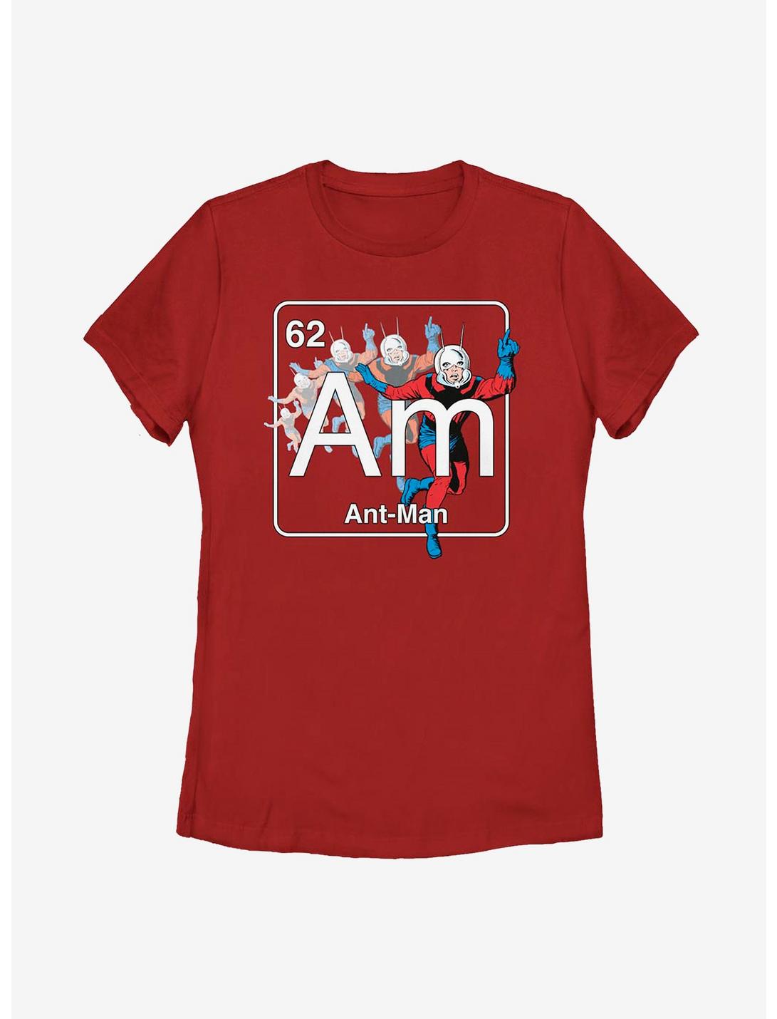 Marvel Ant-Man Periodic Antman Womens T-Shirt, RED, hi-res