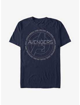 Marvel Avengers Names T-Shirt, , hi-res