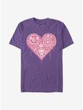 Marvel Avengers Heart Emblems T-Shirt, PURPLE, hi-res