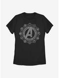 Marvel Avengers Emblems Womens T-Shirt, BLACK, hi-res