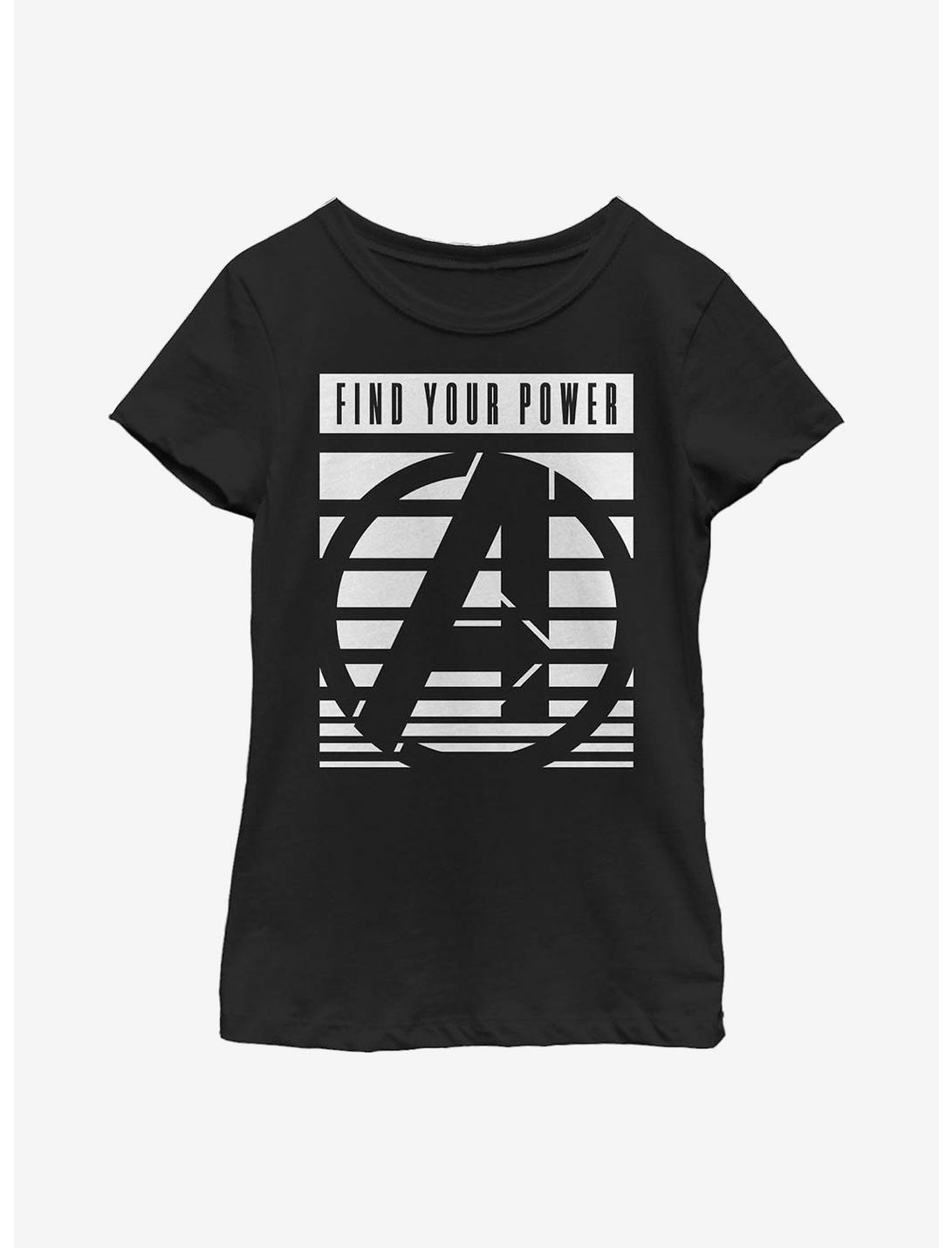 Marvel Avengers Power Youth Girls T-Shirt, BLACK, hi-res