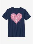 Marvel Avengers Heart Emblems Youth T-Shirt, NAVY, hi-res