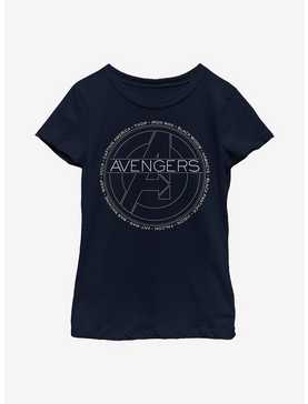 Marvel Avengers Names Youth Girls T-Shirt, , hi-res