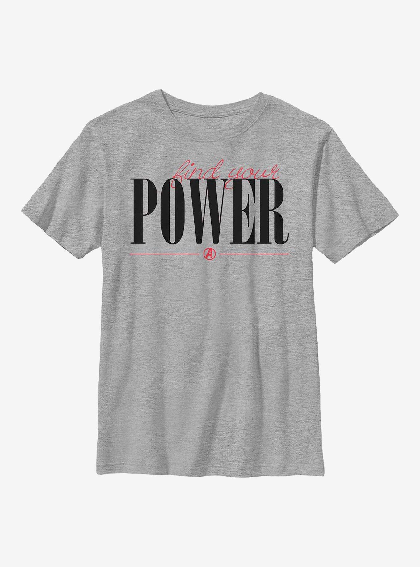 Marvel Avengers Power Script Youth T-Shirt, , hi-res