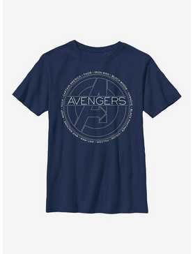 Marvel Avengers Names Youth T-Shirt, , hi-res
