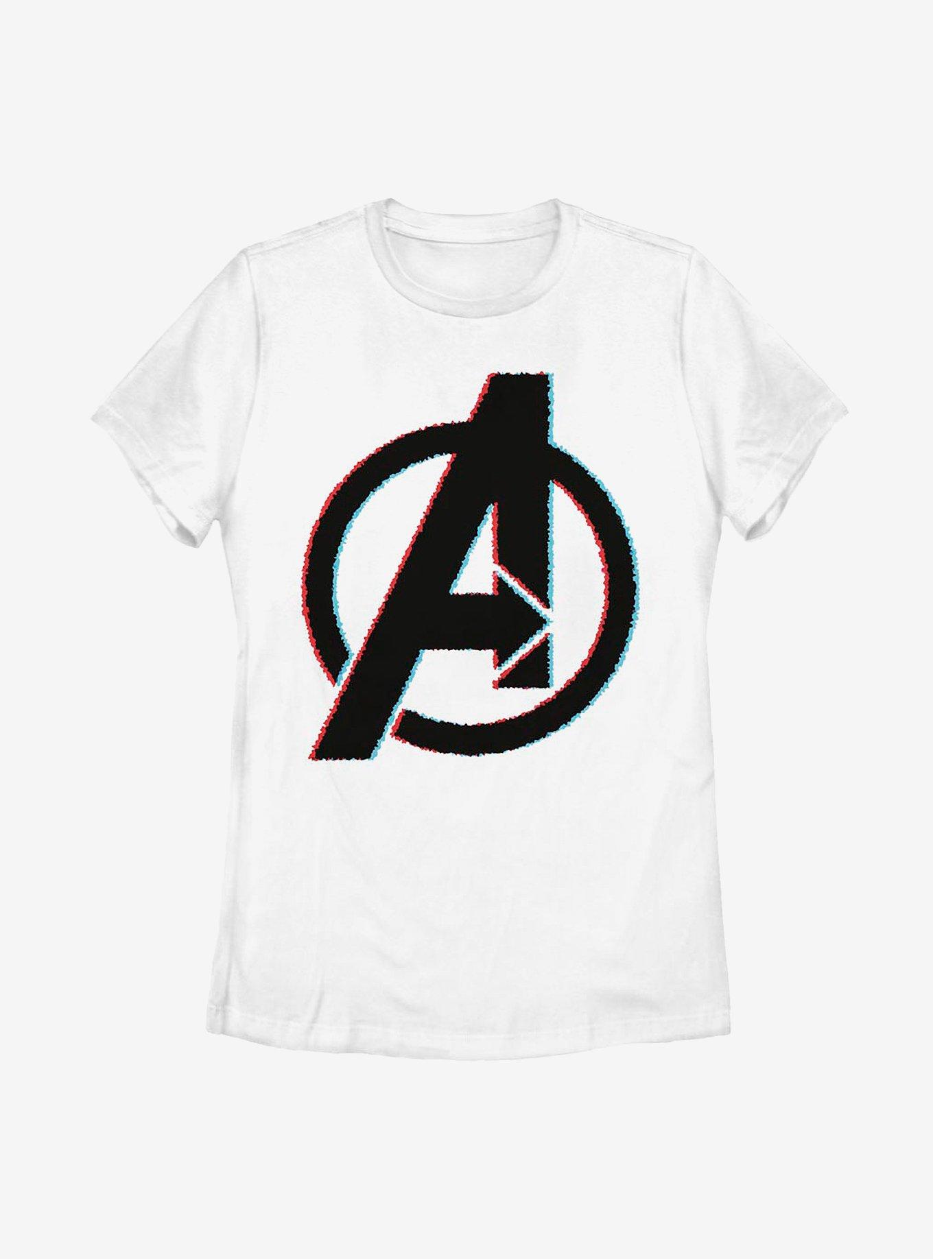 Marvel Avengers 3D Womens T-Shirt, WHITE, hi-res