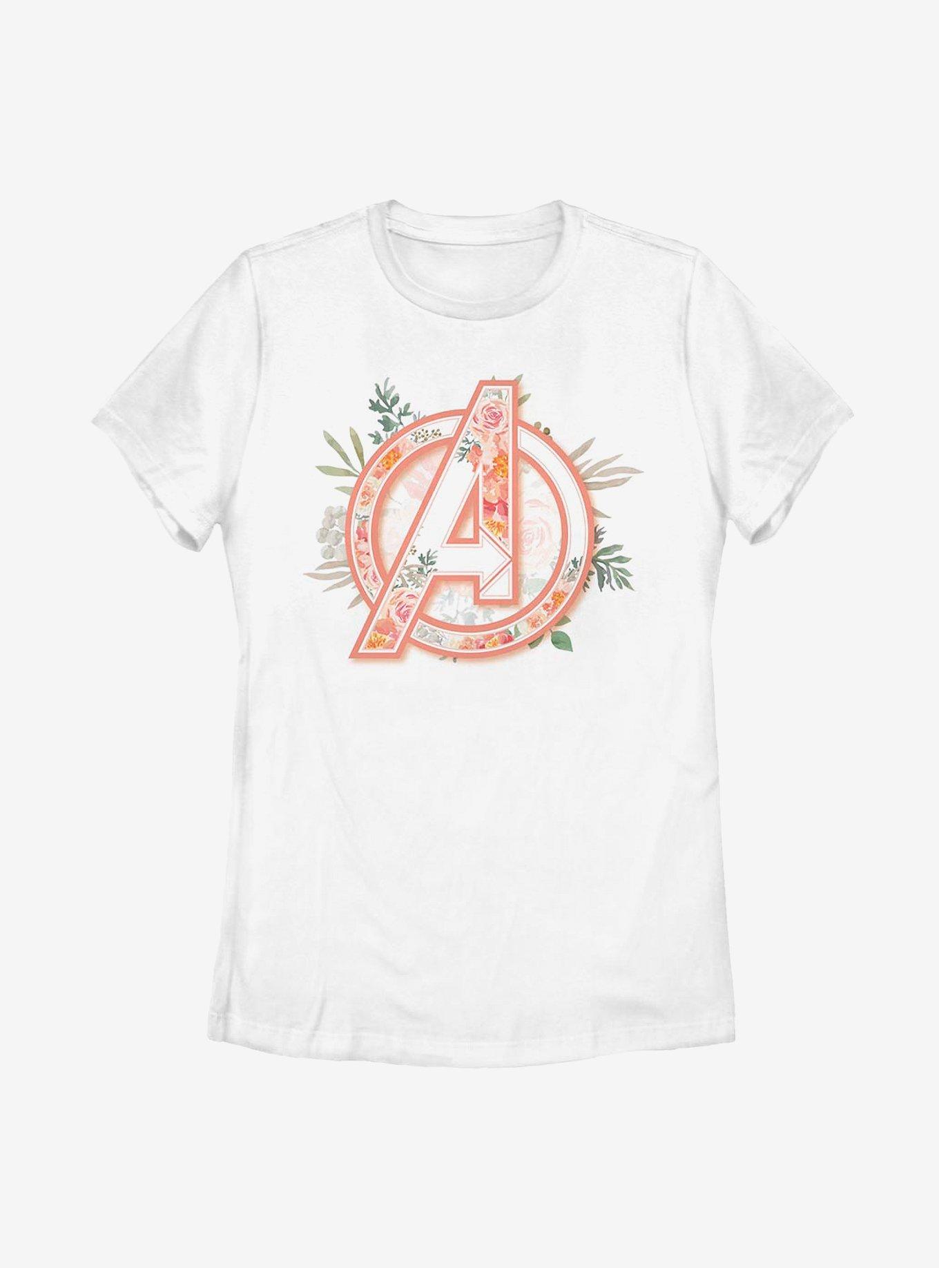 Marvel Avengers Floral Womens T-Shirt, , hi-res