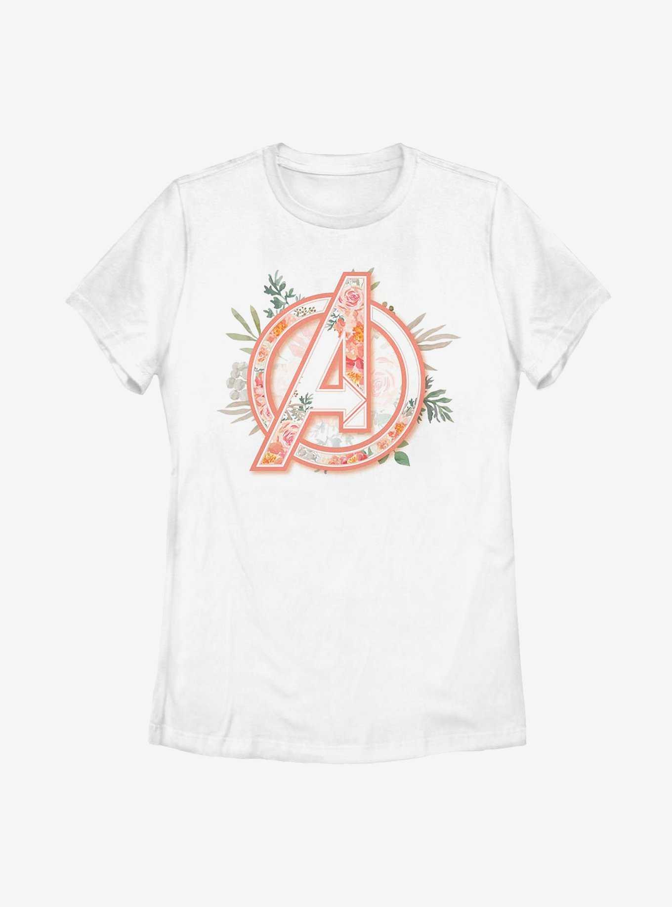 Marvel Avengers Floral Womens T-Shirt, , hi-res
