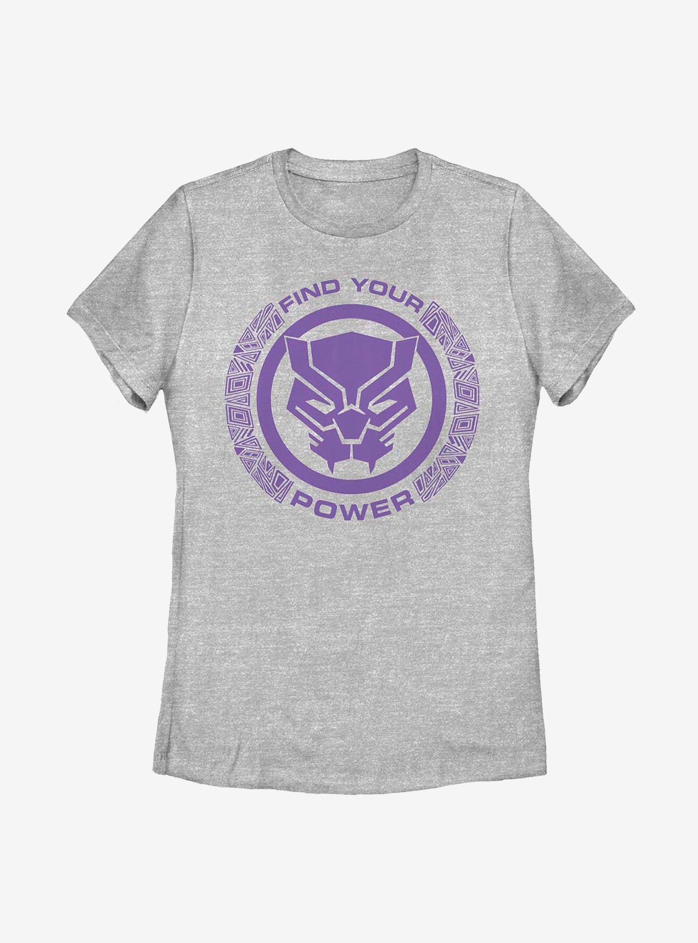 Marvel Black Panther Power Womens T-Shirt, ATH HTR, hi-res