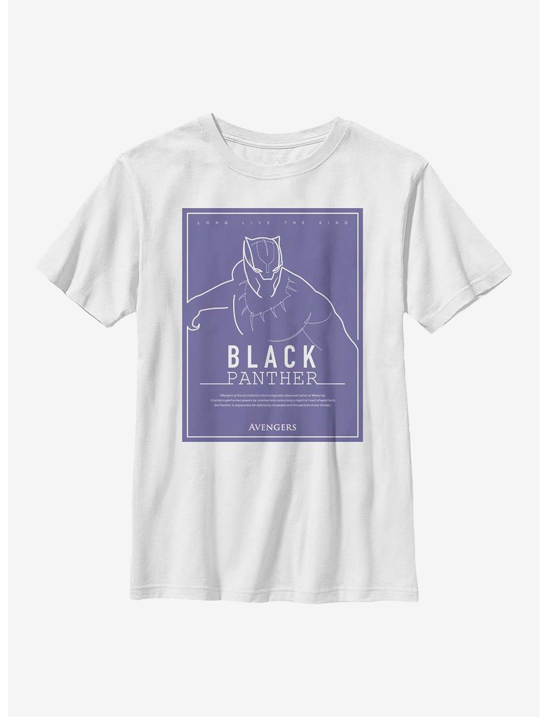 Marvel Black Panther Definition Youth T-Shirt, WHITE, hi-res