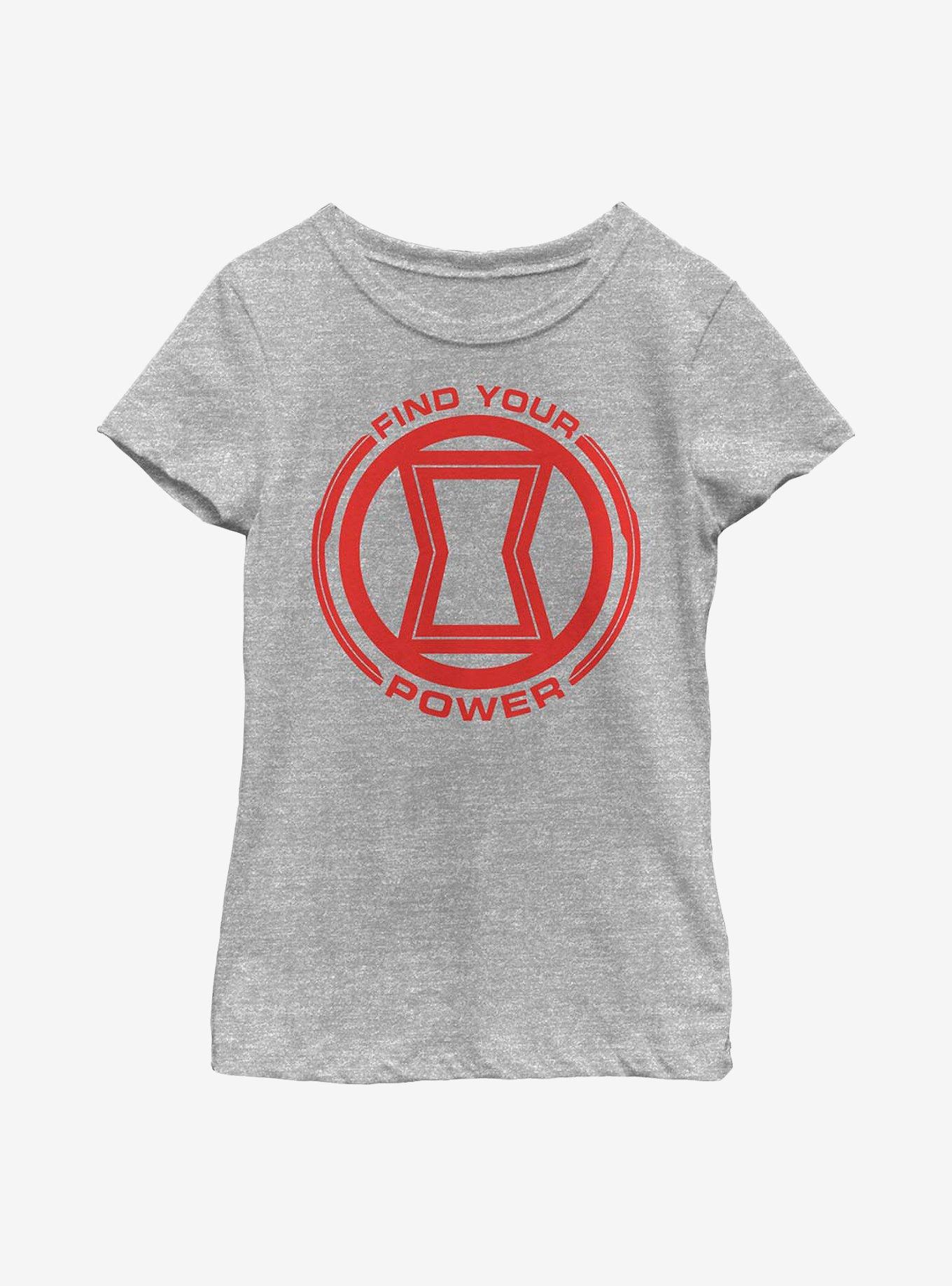 Marvel Black Widow Power Of Black Widow Youth Girls T-Shirt, , hi-res