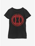 Marvel Black Widow Power Of Black Widow Youth Girls T-Shirt, BLACK, hi-res