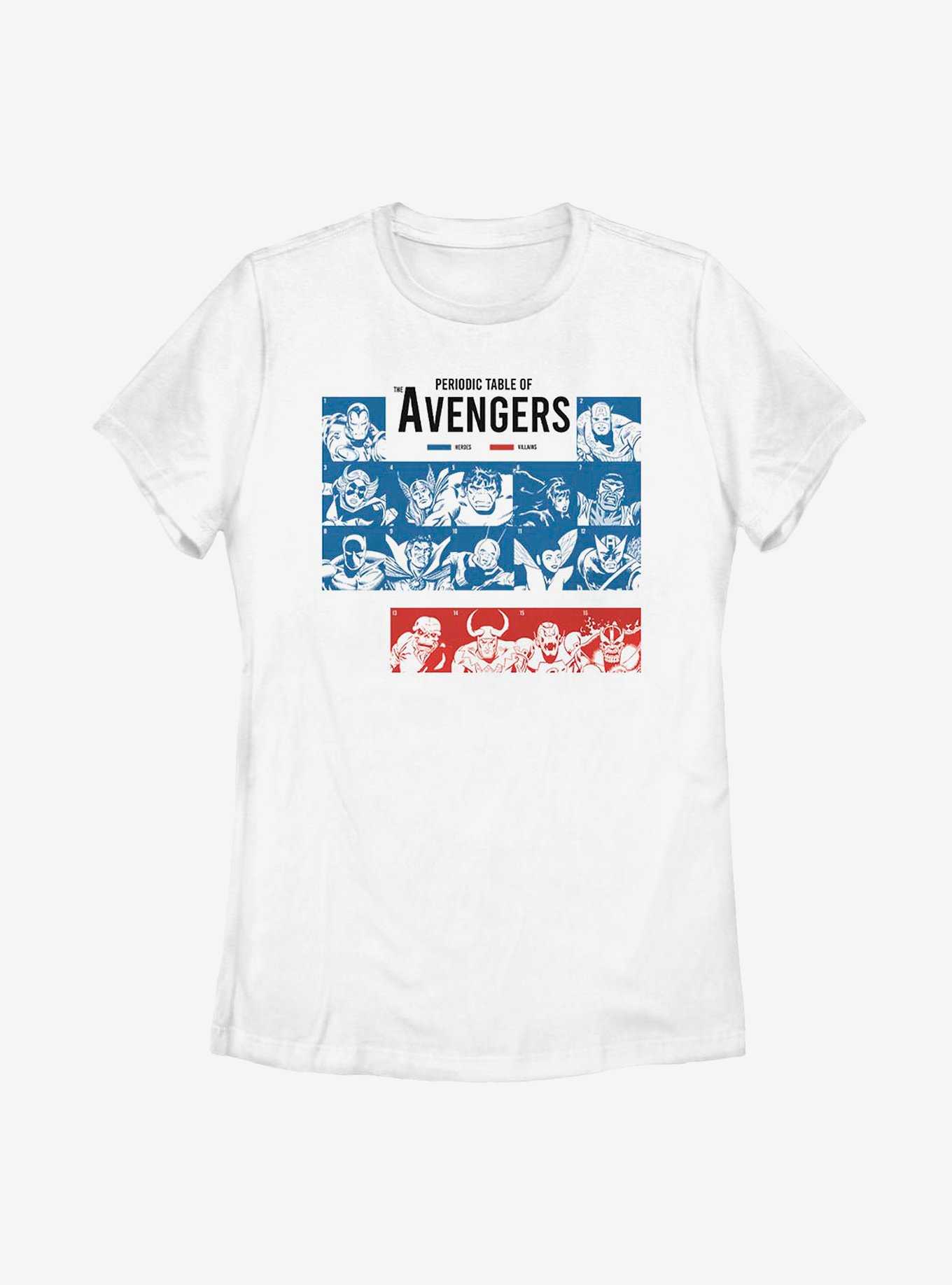 Marvel Avengers Periodic Womens T-Shirt, , hi-res