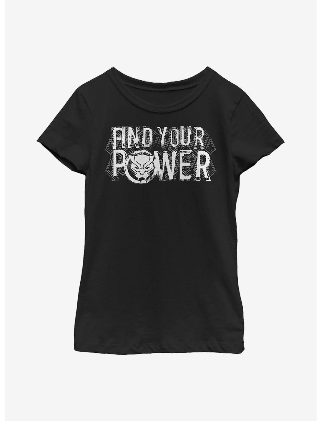 Marvel Black Panther Power Youth Girls T-Shirt, BLACK, hi-res
