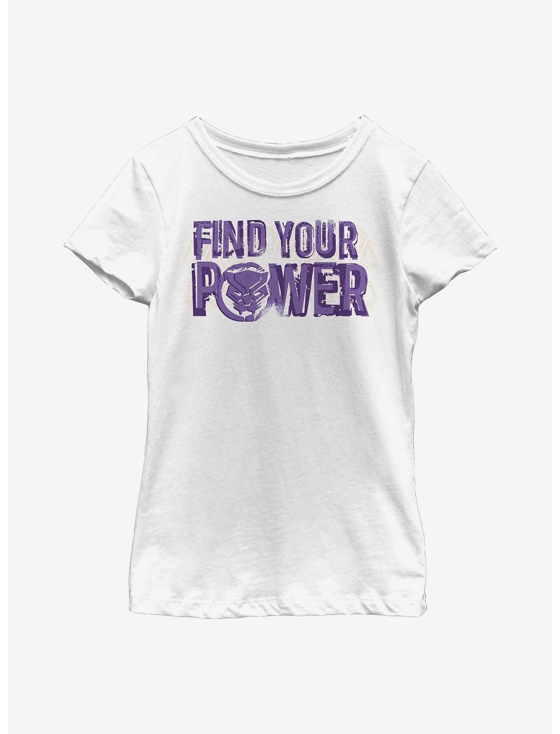 Marvel Black Panther Power Youth Girls T-Shirt, WHITE, hi-res