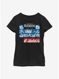 Marvel Avengers Periodic Youth Girls T-Shirt, BLACK, hi-res