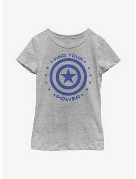 Marvel Captain America Captain Power Youth Girls T-Shirt, , hi-res