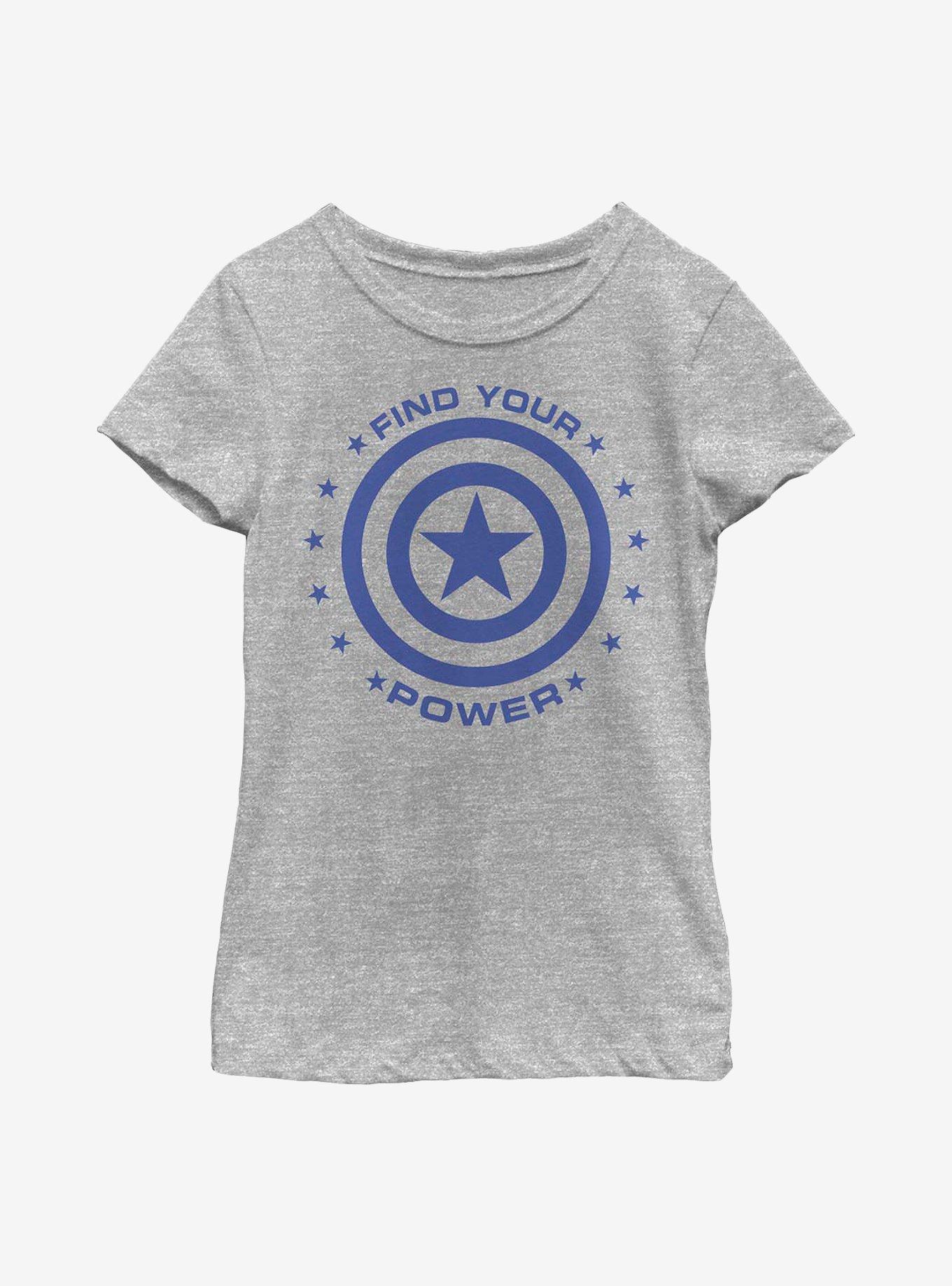 Marvel Captain America Captain Power Youth Girls T-Shirt, , hi-res