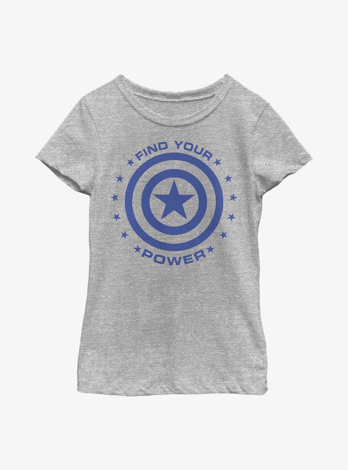 Marvel Captain America Captain Power Youth Girls T-Shirt, , hi-res