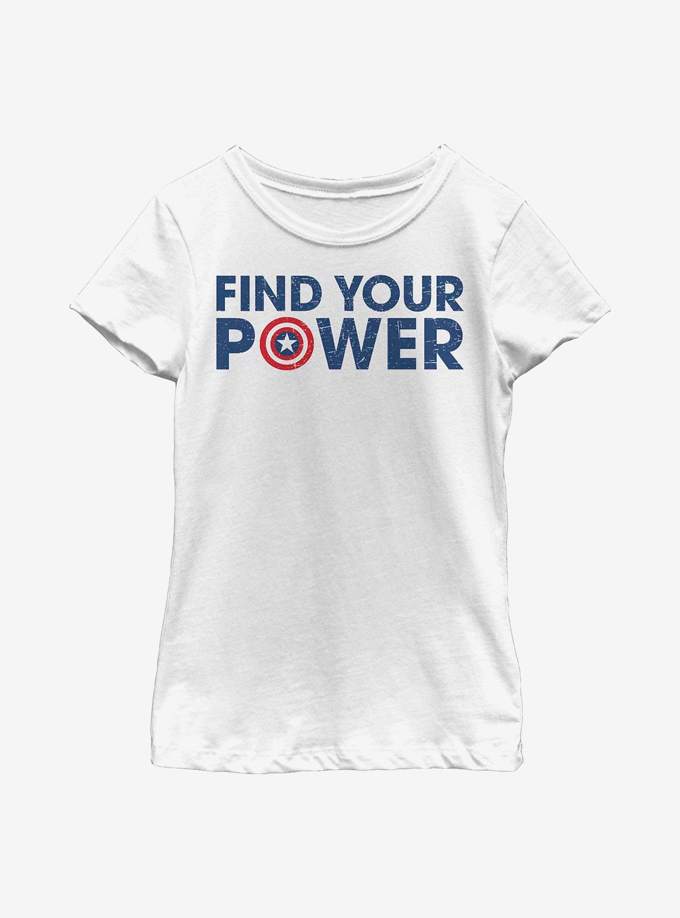 Marvel Captain America Shield Power Youth Girls T-Shirt, , hi-res