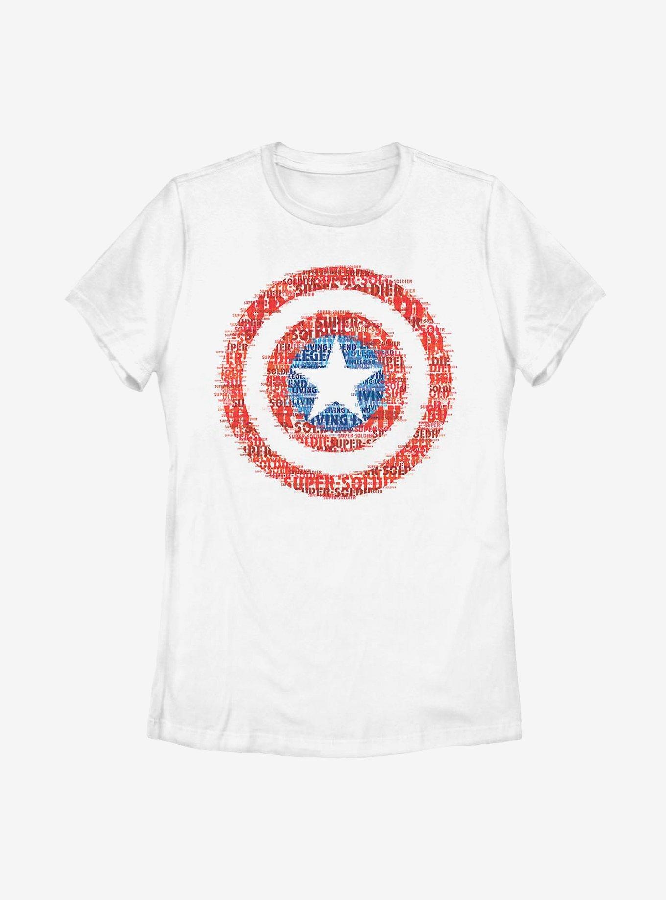 Marvel Captain America Super Soldier Womens T-Shirt, WHITE, hi-res