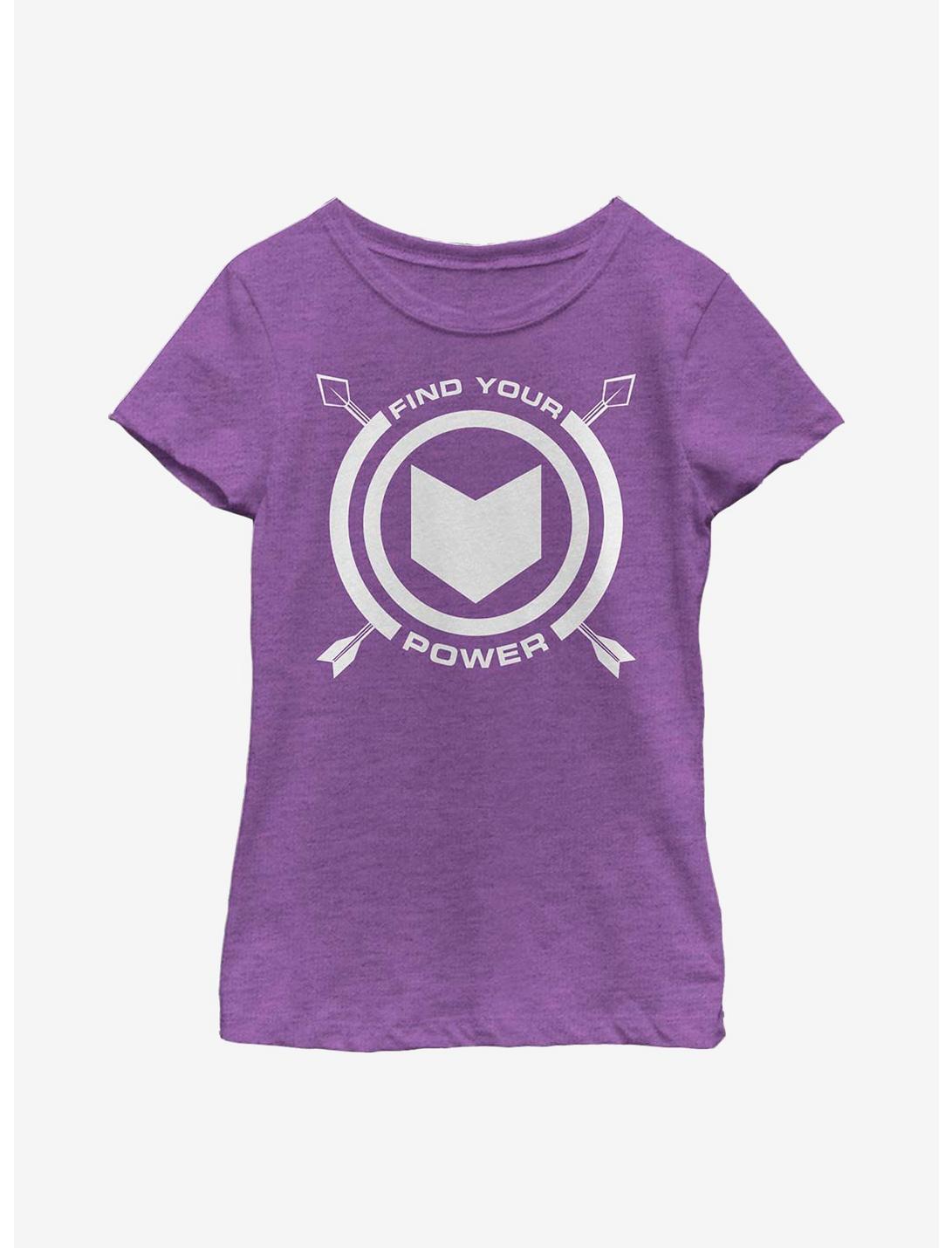 Marvel Hawkeye Power Of Hawkeye Youth Girls T-Shirt, PURPLE BERRY, hi-res