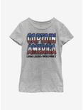 Marvel Captain America Living Legend Youth Girls T-Shirt, ATH HTR, hi-res