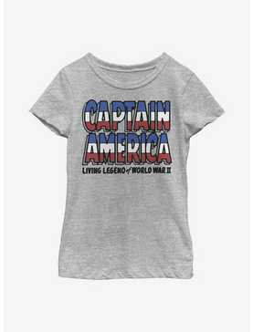 Marvel Captain America Living Legend Youth Girls T-Shirt, , hi-res