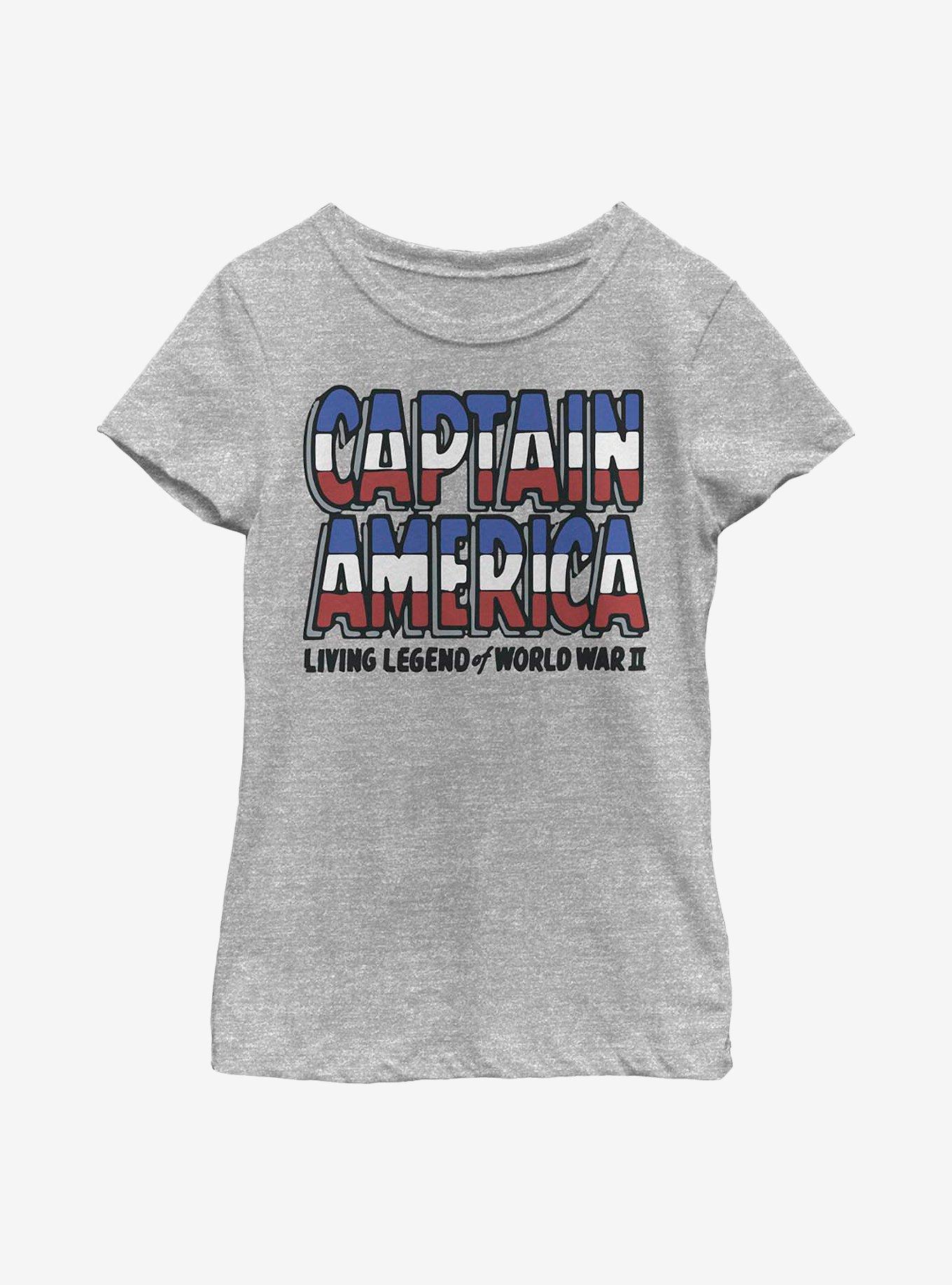 Marvel Captain America Living Legend Youth Girls T-Shirt, , hi-res