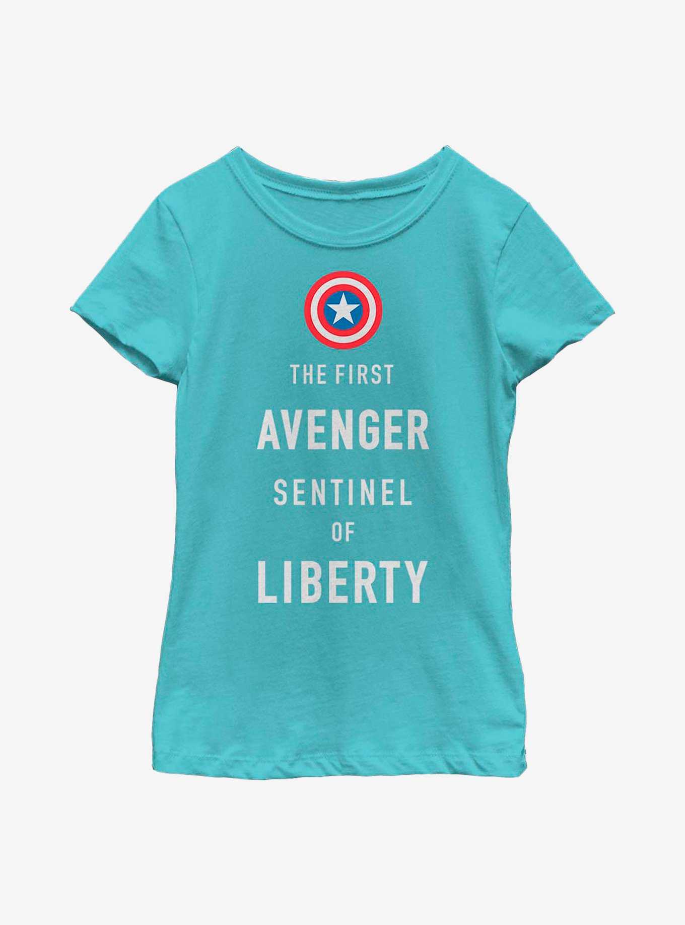 Marvel Captain America Sentinel Liberty Youth Girls T-Shirt, , hi-res