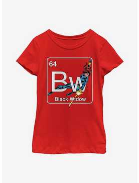 Marvel Black Widow Periodic Black Widow Youth Girls T-Shirt, , hi-res