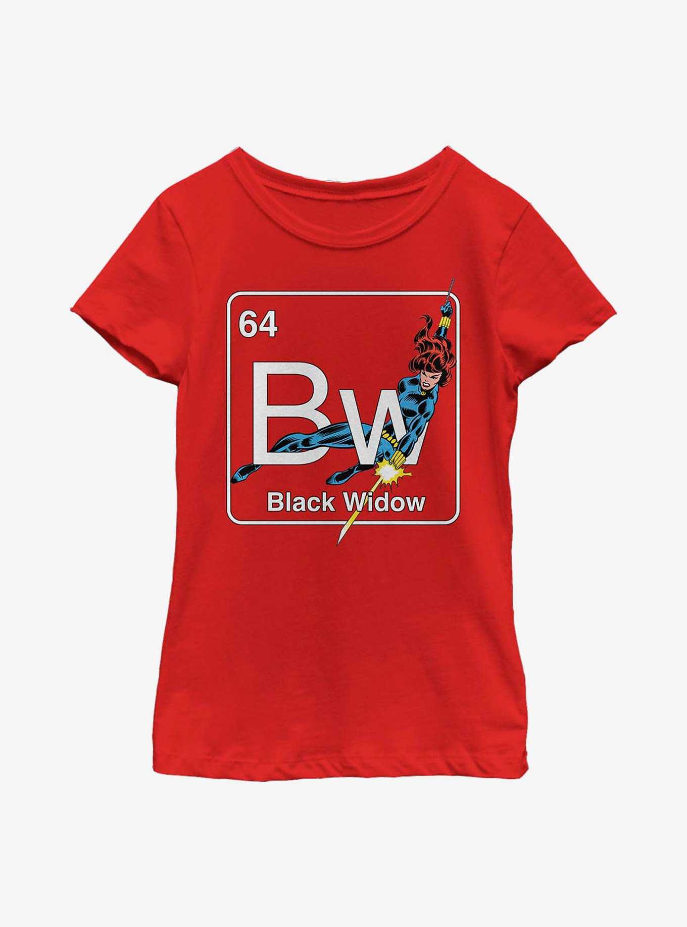 Marvel Black Widow Periodic Black Widow Youth Girls T-Shirt, , hi-res