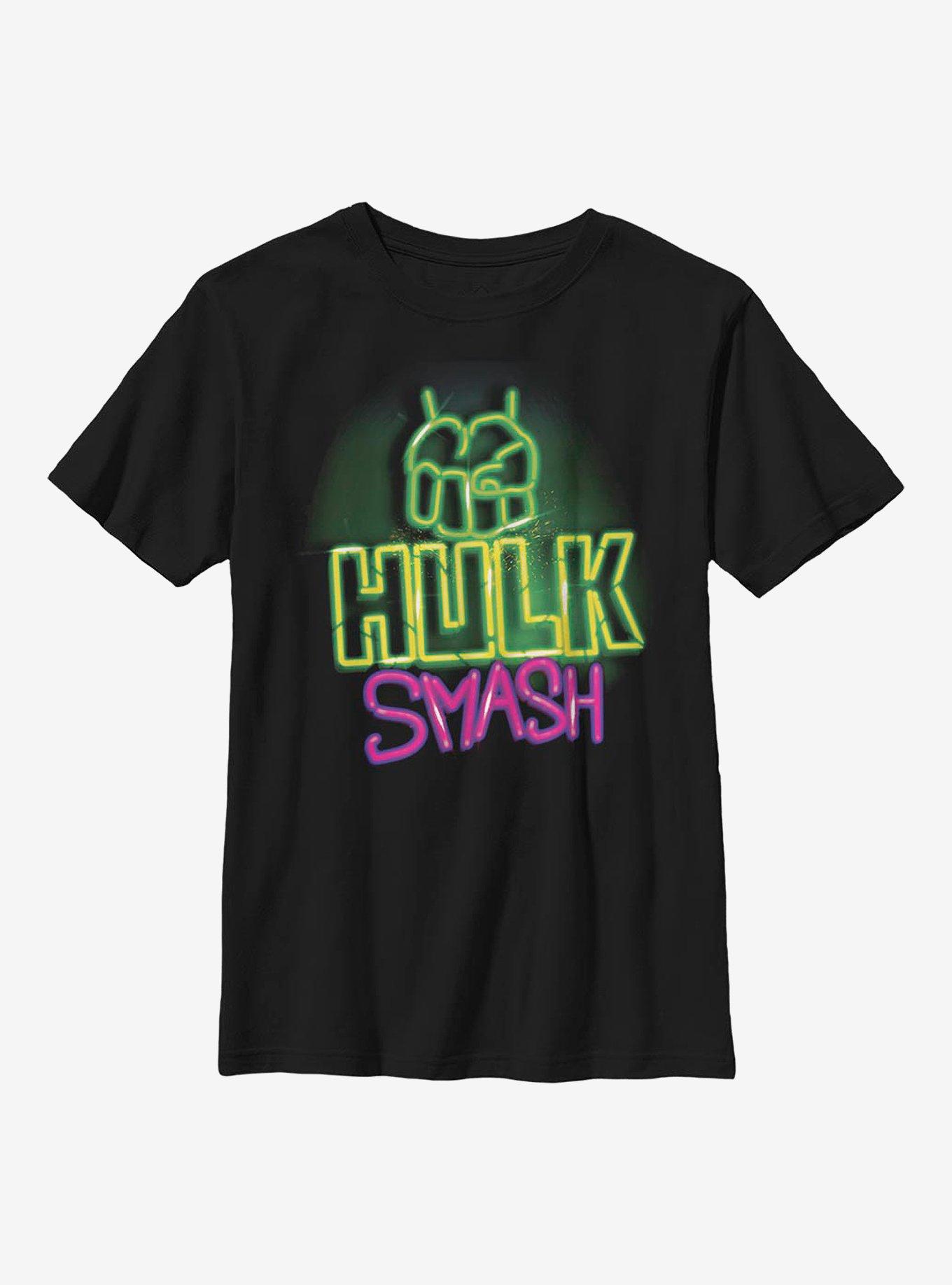 Marvel Hulk Neon Hulk Smash Youth T-Shirt, , hi-res