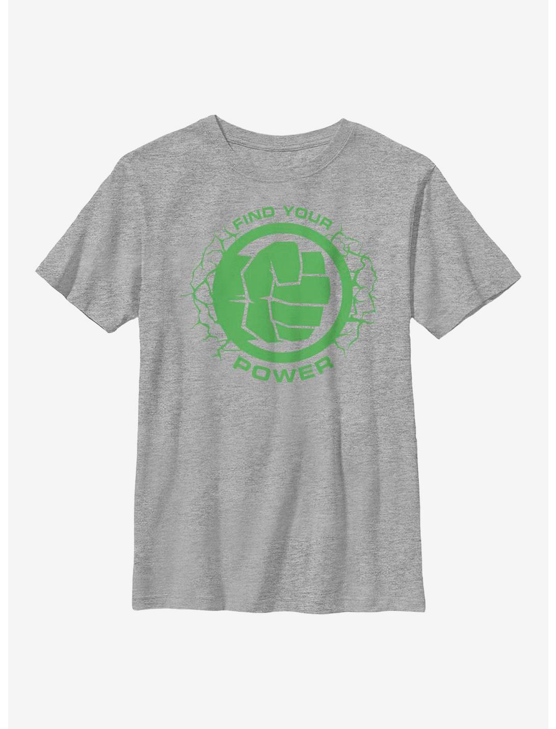 Marvel Hulk Power Of Hulk Youth T-Shirt, ATH HTR, hi-res