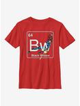 Marvel Black Widow Periodic Black Widow Youth T-Shirt, RED, hi-res
