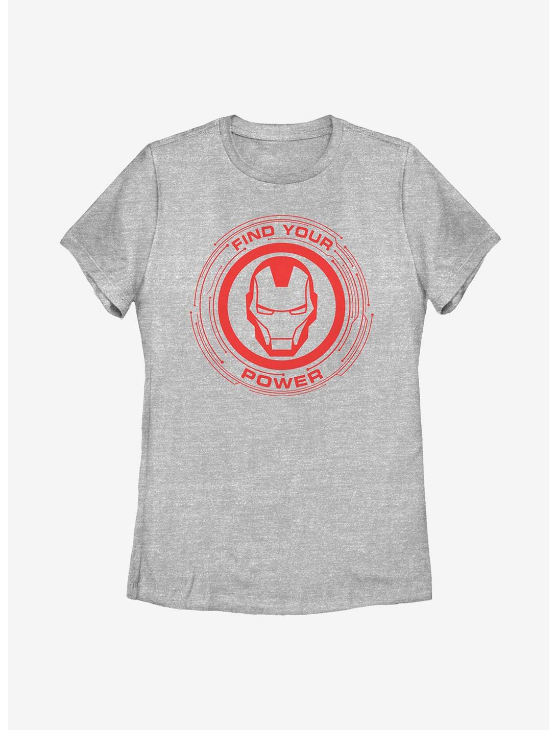 Marvel Iron Man Power Of Iron Man Womens T-Shirt, ATH HTR, hi-res
