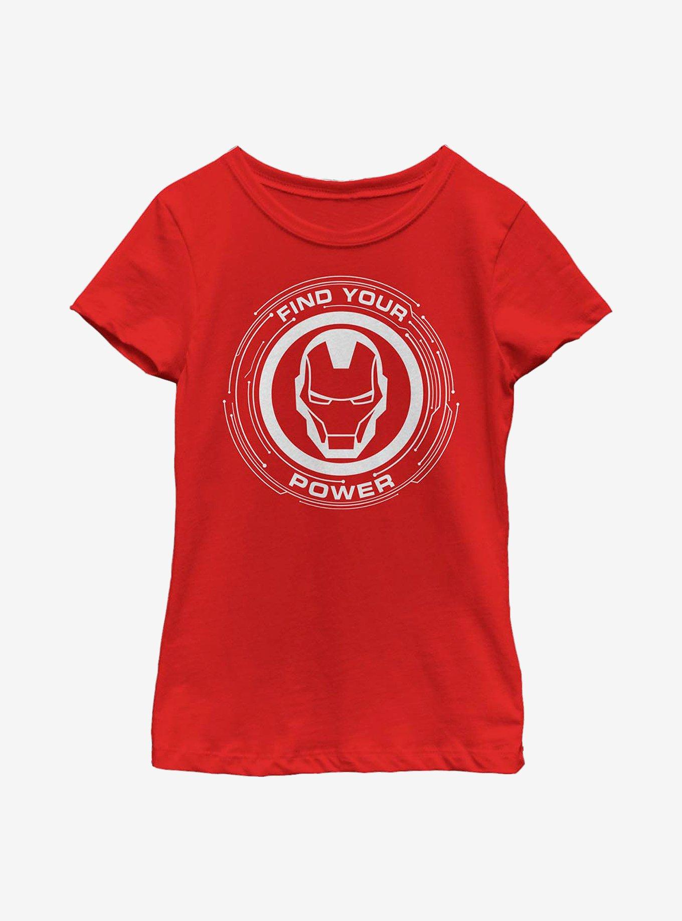 Marvel Iron Man Power Of Iron Man Youth Girls T-Shirt, , hi-res