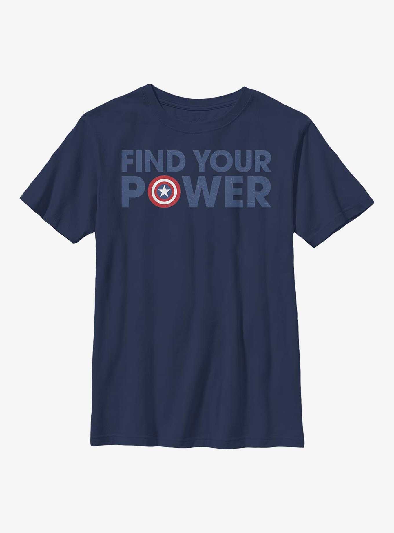 Marvel Captain America Shield Power Youth T-Shirt, , hi-res