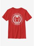 Marvel Iron Man Power Of Iron Man Youth T-Shirt, RED, hi-res