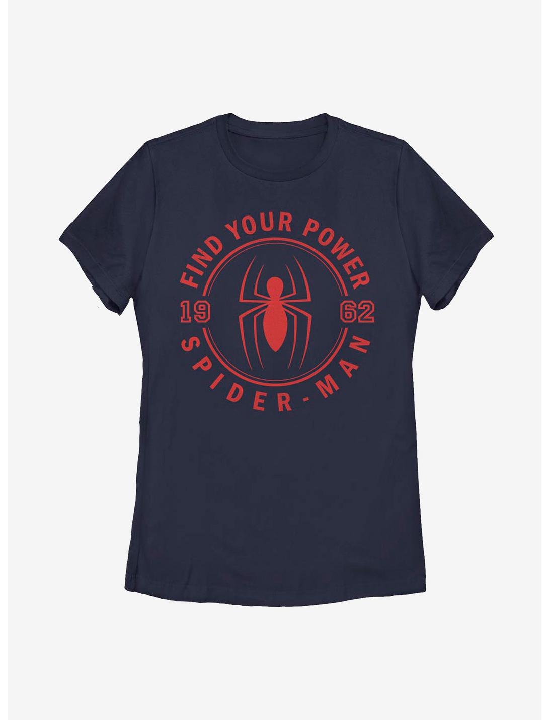 Marvel Spider-Man Power Jersey Womens T-Shirt, NAVY, hi-res