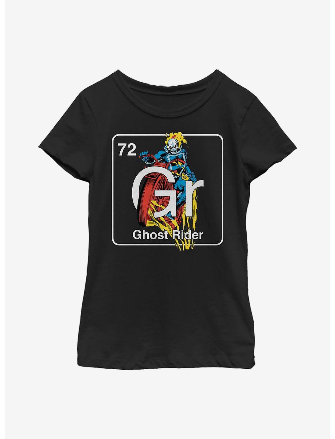 Marvel Ghost Rider Periodic Ghost Rider Youth Girls T-Shirt, BLACK, hi-res