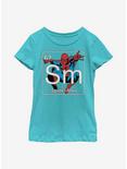 Marvel Spider-Man Periodic Spider-Man Youth Girls T-Shirt, TAHI BLUE, hi-res
