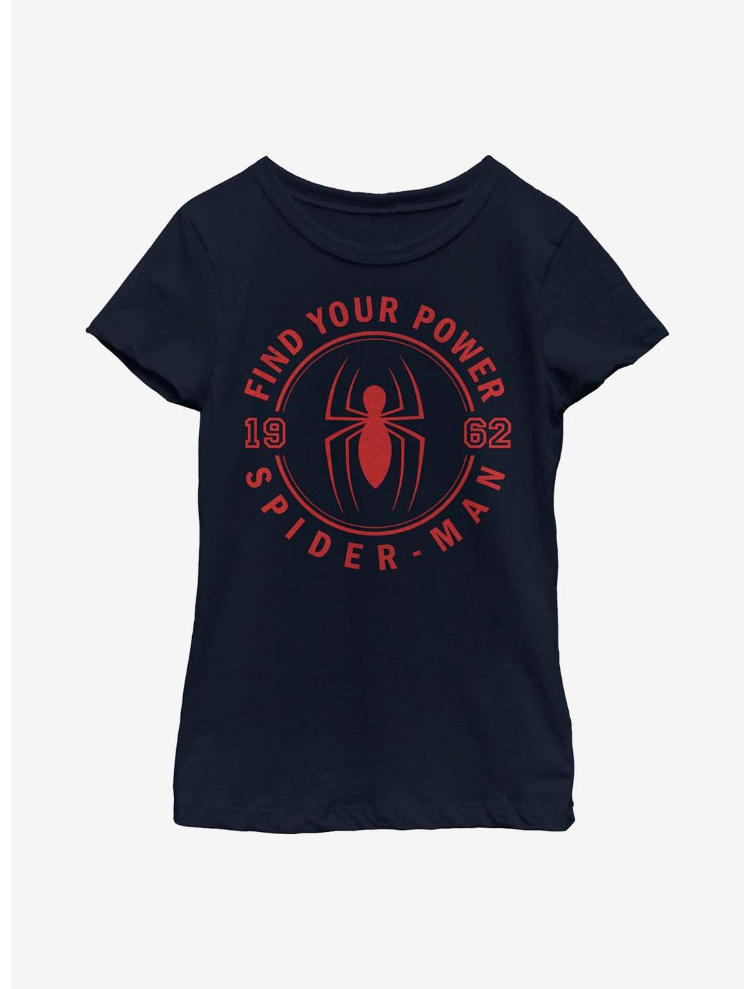 Marvel Spider-Man Power Jersey Youth Girls T-Shirt, BLACK, hi-res