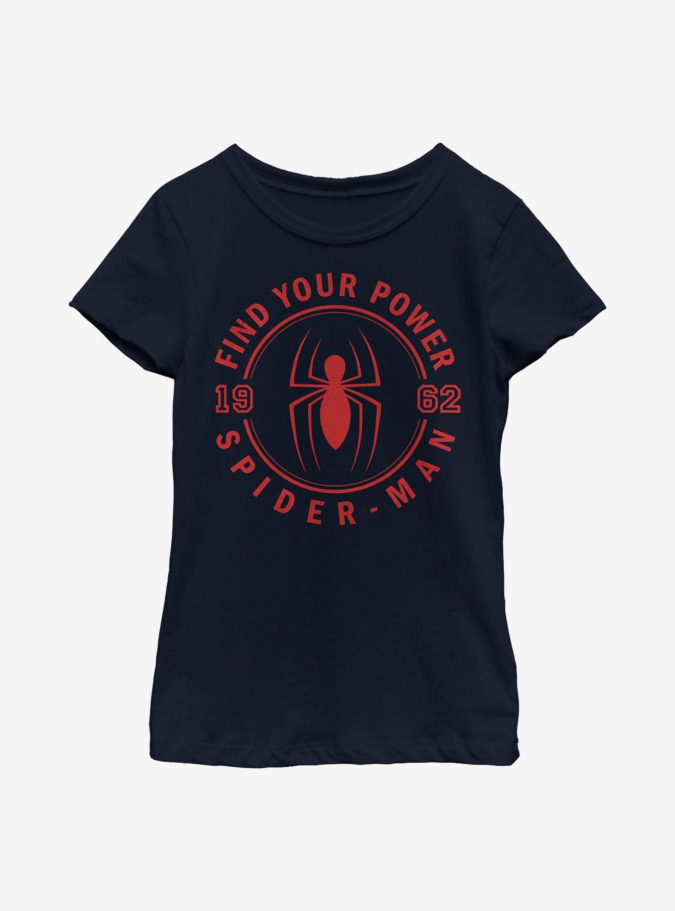 Marvel Spider-Man Power Jersey Youth Girls T-Shirt, , hi-res
