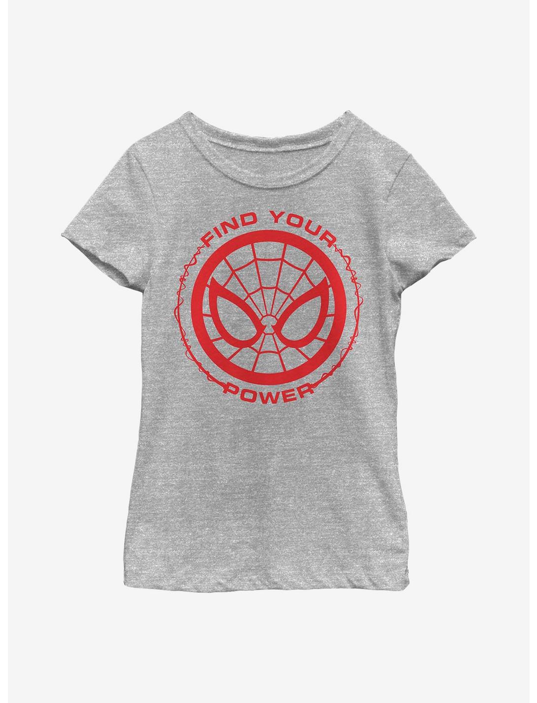 Marvel Spider-Man Spider Power Youth Girls T-Shirt, ATH HTR, hi-res