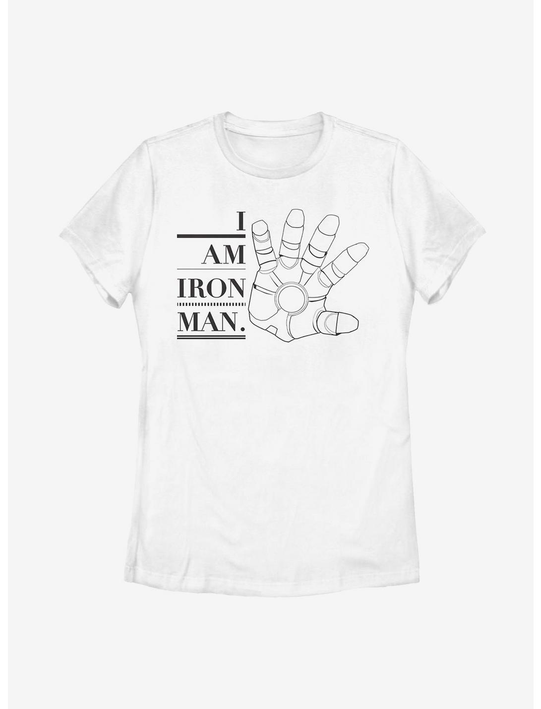 Marvel Iron Man Iron Hand Womens T-Shirt, WHITE, hi-res