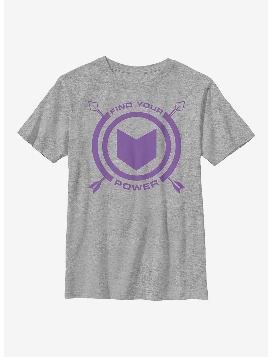 Marvel Hawkeye Power Of Hawkeye Youth T-Shirt, ATH HTR, hi-res