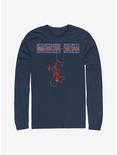 Marvel Spider-Man Spider Tiles Long-Sleeve T-Shirt, NAVY, hi-res