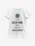 Marvel Iron Man Iron Deployment Youth Girls T-Shirt, WHITE, hi-res
