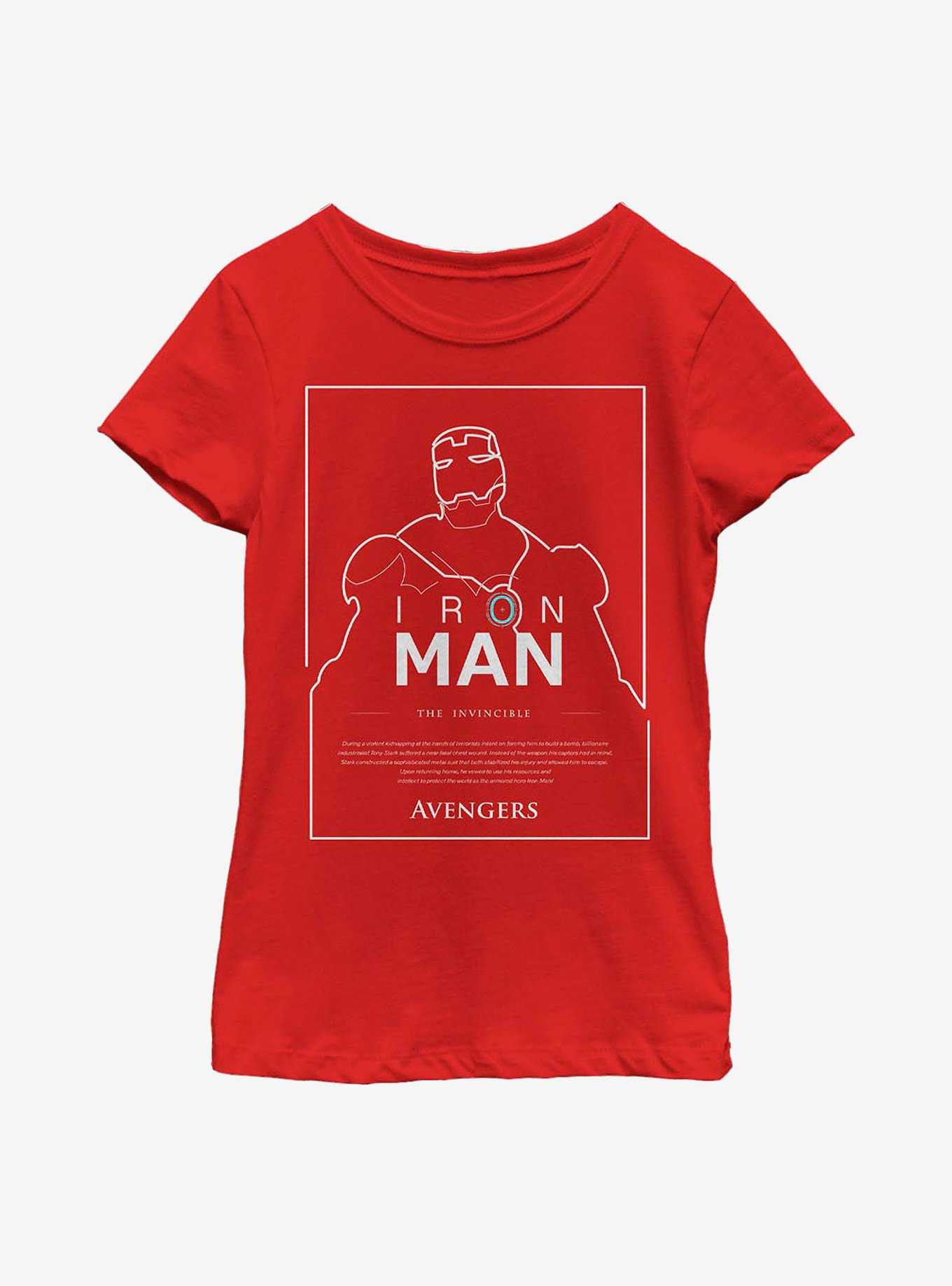 Marvel Iron Man The Invincible Youth Girls T-Shirt, , hi-res